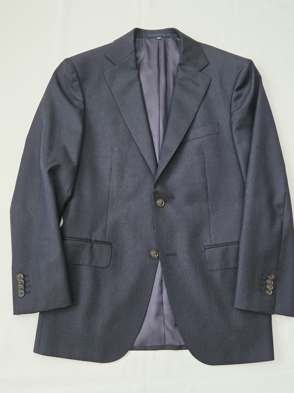 Suitsupply Vitale Barberis Canonico Wool Navy Pinstripe Blazer Jacket Mens US38R